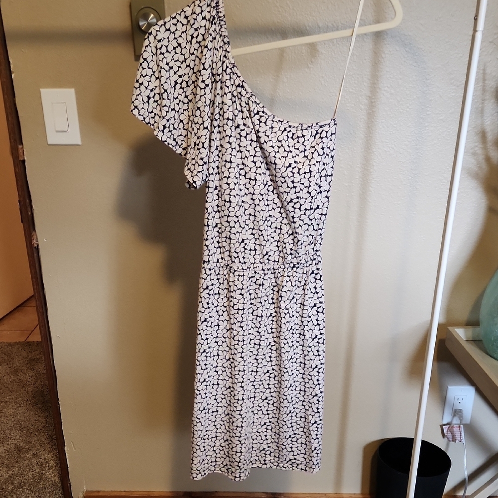 Old Navy One-Shoulder Black and White Dress